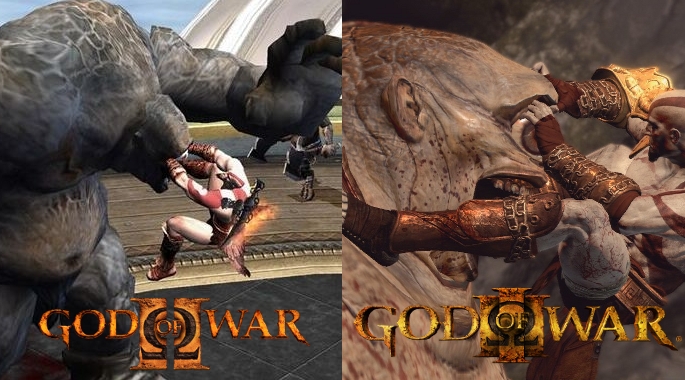 God of War 3 v/s God of War 2 v/s God of War