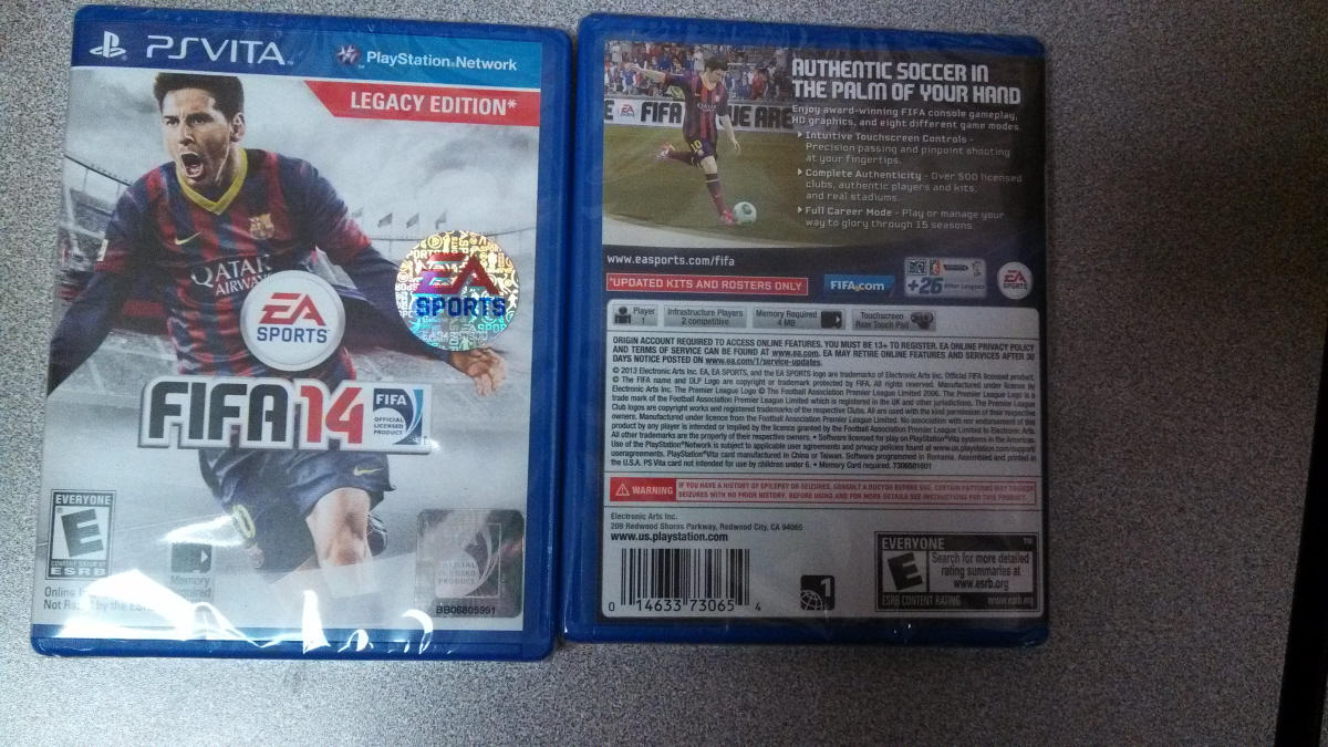 Fifa 14 Legacy Edition On Playstation Vita Ps2 And Psp Has Updated Kits And Rosters Only