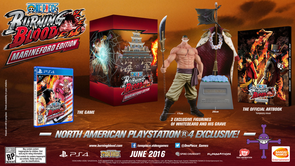 One Piece Burning Blood PS4 & PS Vita Release Date, Collector's