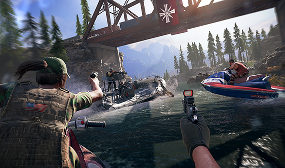 20 Minutes of Far Cry 5 Fly, Fishing, and Killing Gameplay in 4K - PSX 2017  