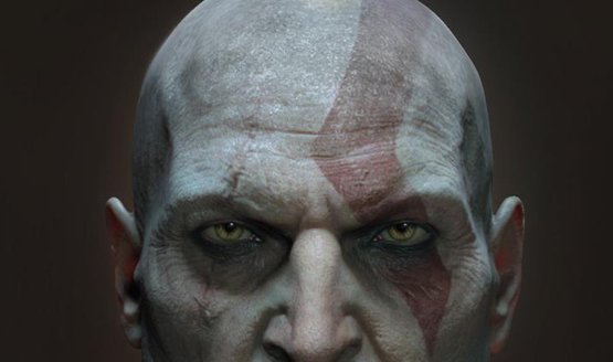 kratos god of war face
