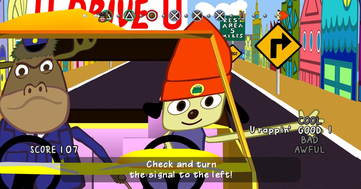 PaRappa the Rapper PS4 Runs on PSP Emulator - GameRevolution