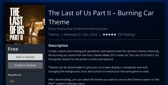 the last of us 2 playstation theme