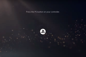 PS5 startup screen UI