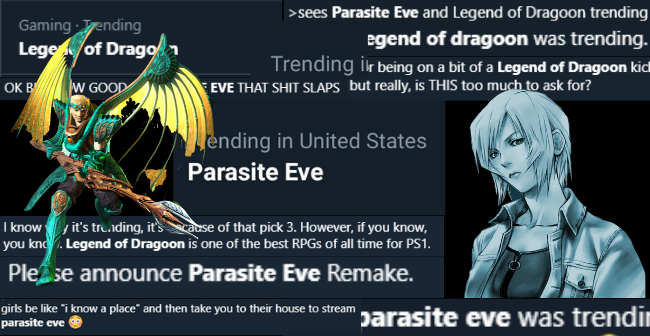 Parasite and Legend of Dragoon are on Twitter