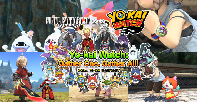 Anunciado crossover entre Final Fantasy 14 e Yo-Kai Watch