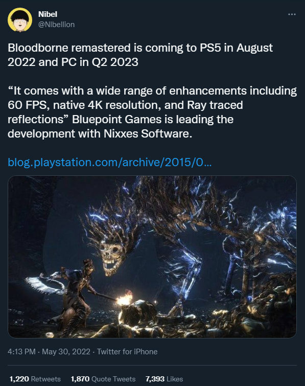The game is almost ready: Sony Report Fuels Rumors of Bloodborne Remaster  Hitting PlayStation Store - Possible Release Date Revealed - FandomWire