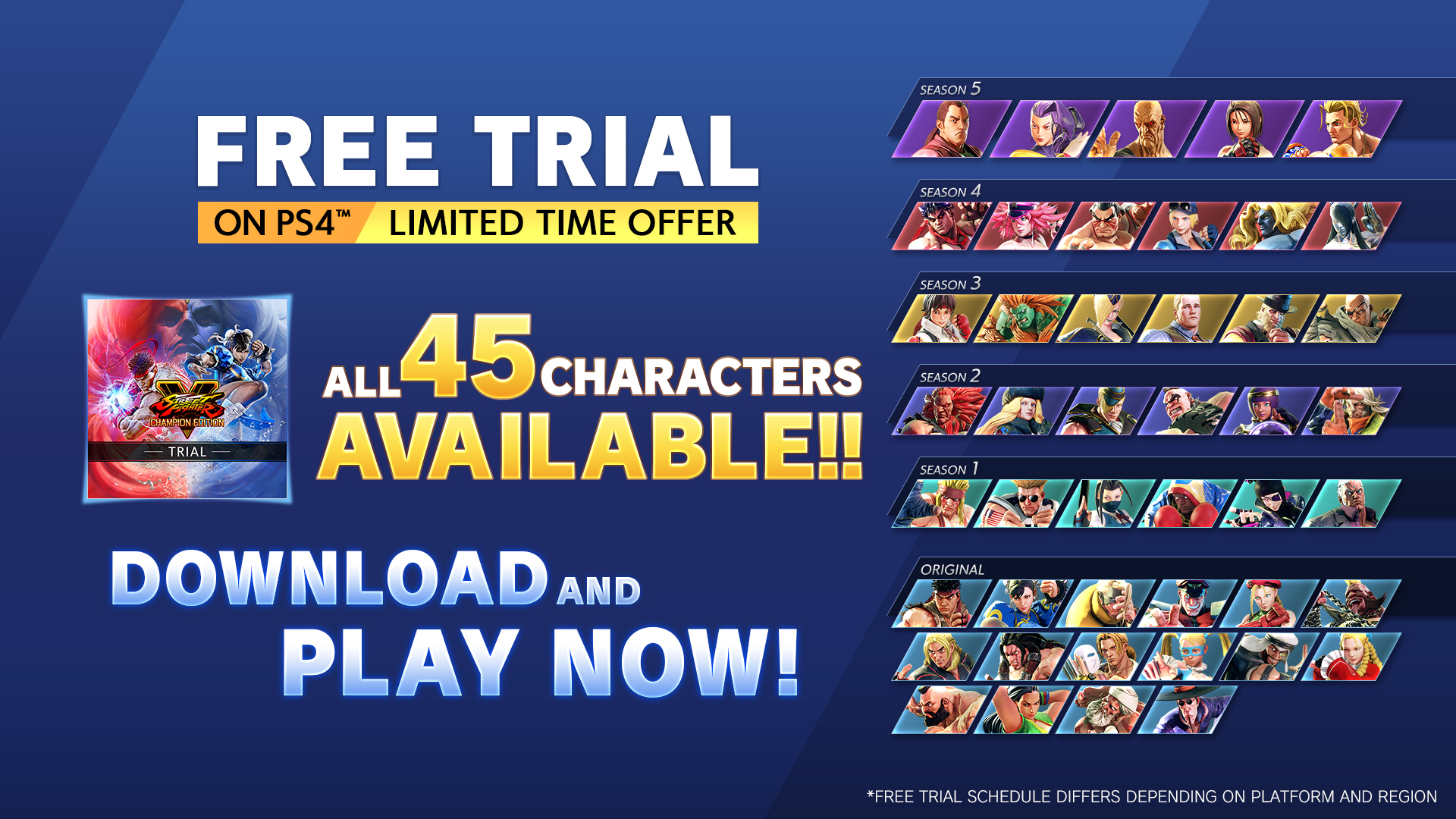Street FIghter 5 is Free on PlayStation Plus