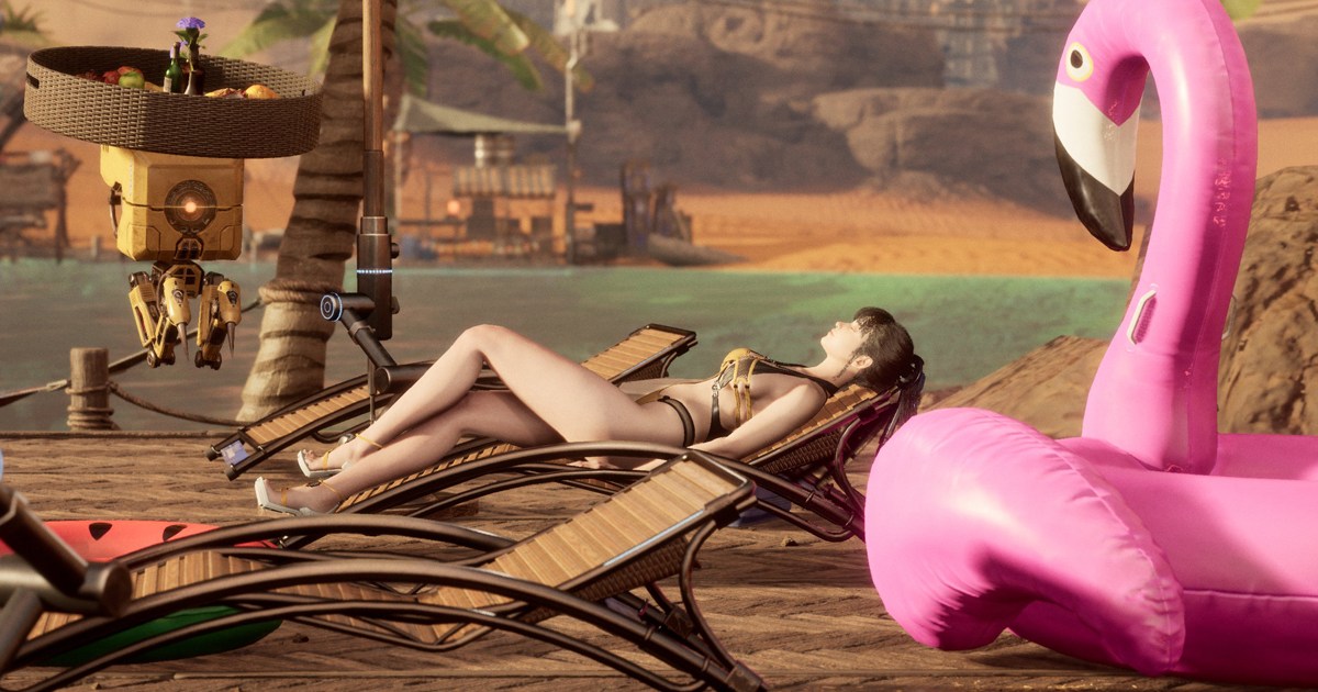 La actualización de verano de Stellar Blade permite a los jugadores llevar a Eve a la playa