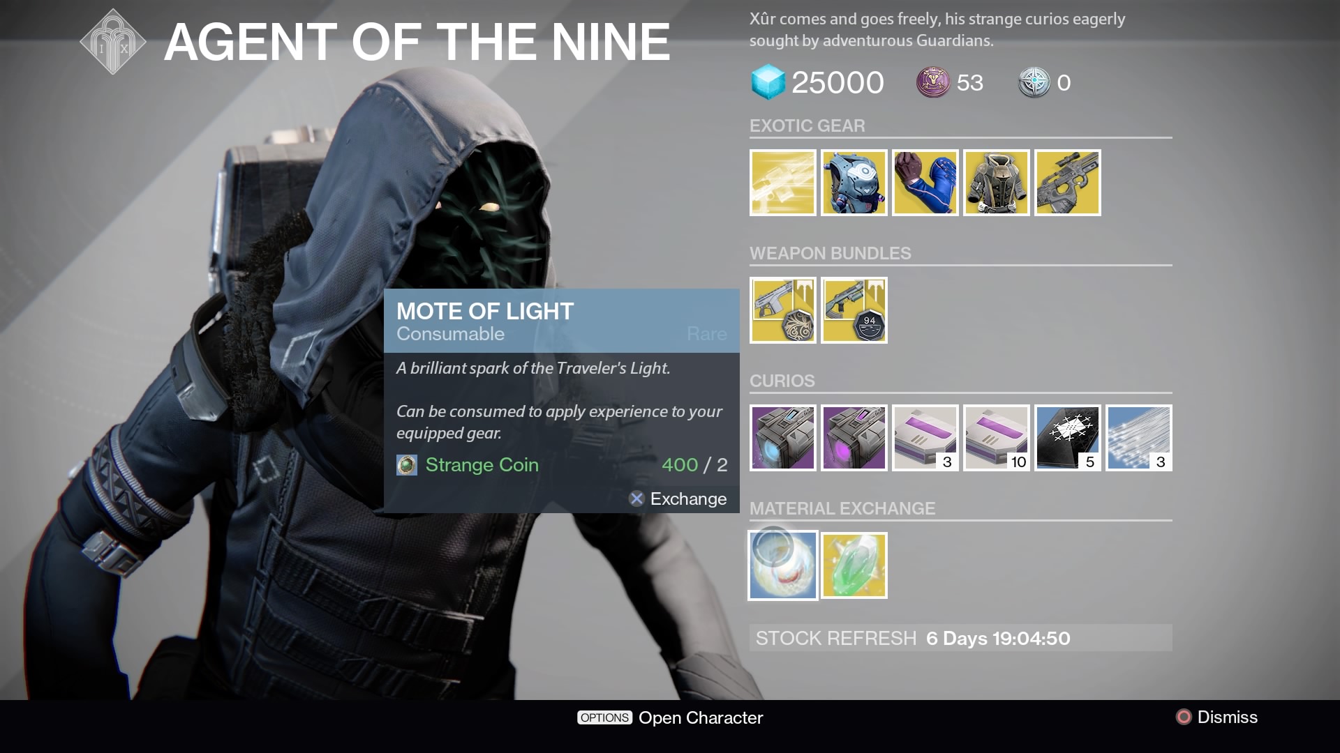 Destiny Xur May 5th 2017