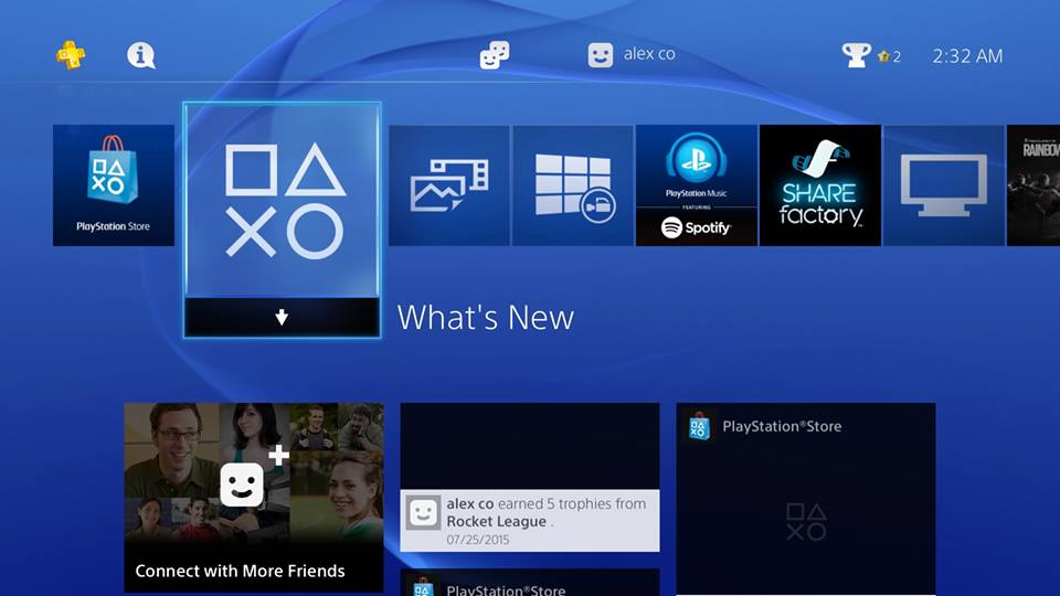 Log online and go to your PS4 dashboard