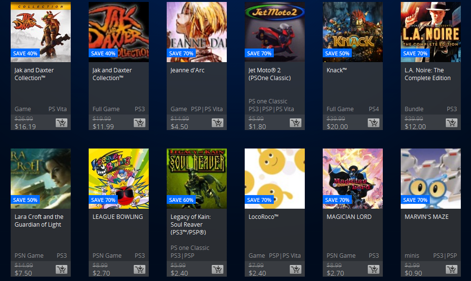 PlayStation Store Sales Highlights September 815 2015