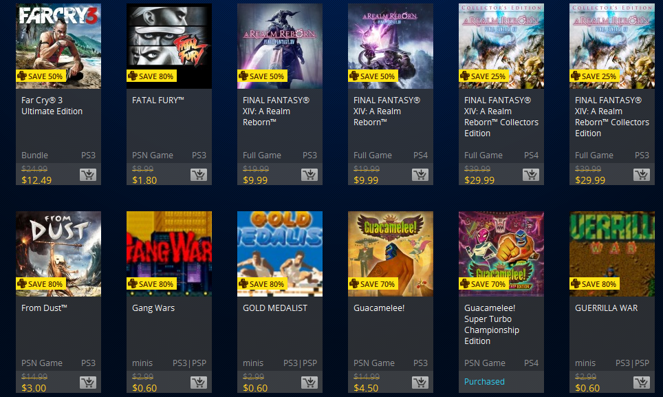 PlayStation 20th Anniversary Sale (PS+ Prices)